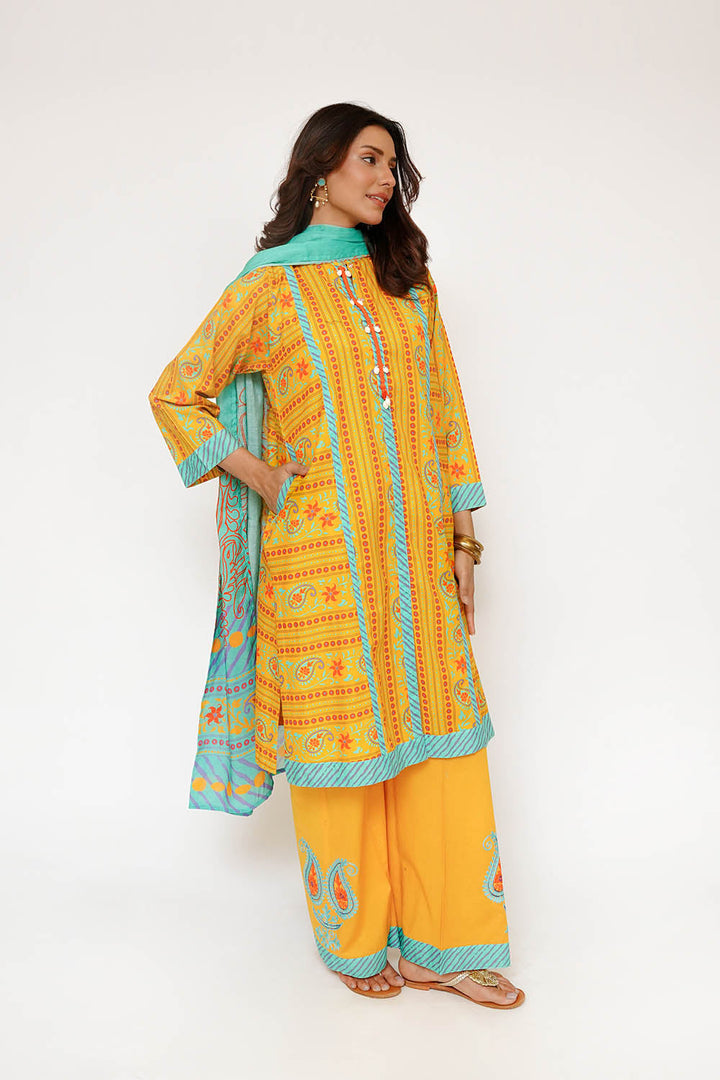 Senorita Women RTW Printed Lawn Cotton 3 Piece Suit LAD-03435 Eid Collection