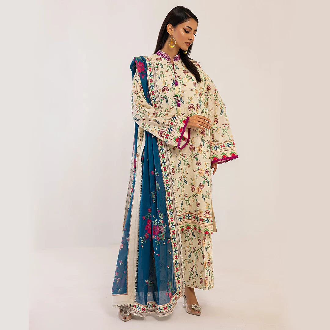Salitex Women Printed Lawn 3 Piece Suit SSS24U3P008 - Summer Collection