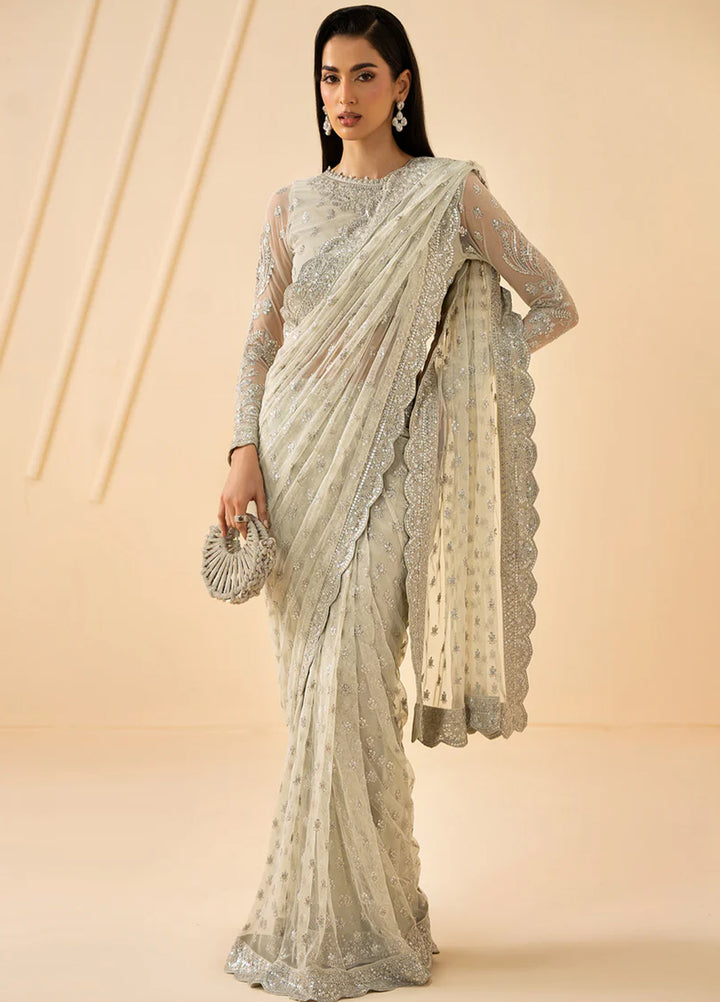 Riwayat by Zarif Unstitched Embroidered Net 4 Piece Suit ZR26URN Atash ZRF-RC-01 - Festive Collection