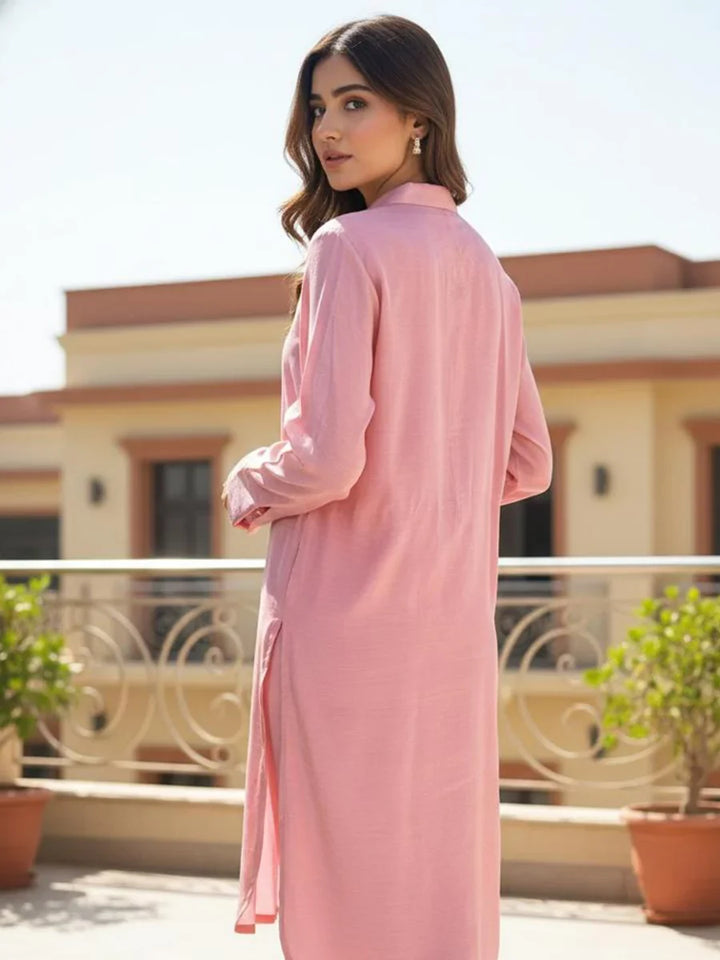 Salitex Women Solids Silk 2 Piece Suit WP7L2PBC053 - Summer Collection