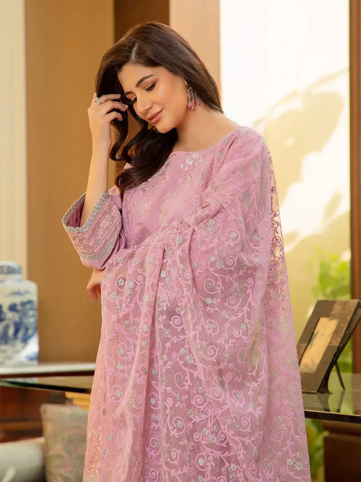 Jashn e Noor by Salitex Unstitched Embroidered 3 Piece Paper Cotton SUNW7NO093 - Summer Collection