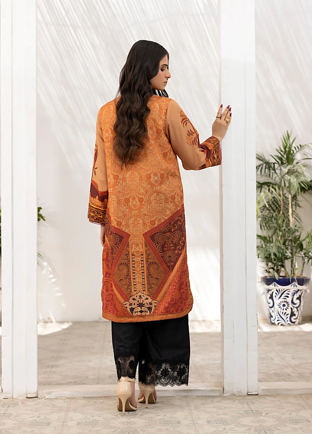 Salitex Women Printed Cambric 1 Piece Shirt SPW6AP014 - Winter Collection