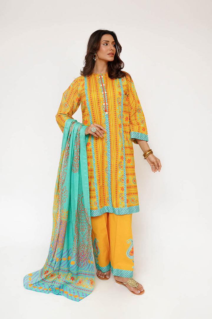 Senorita Women RTW Printed Lawn Cotton 3 Piece Suit LAD-03435 Eid Collection