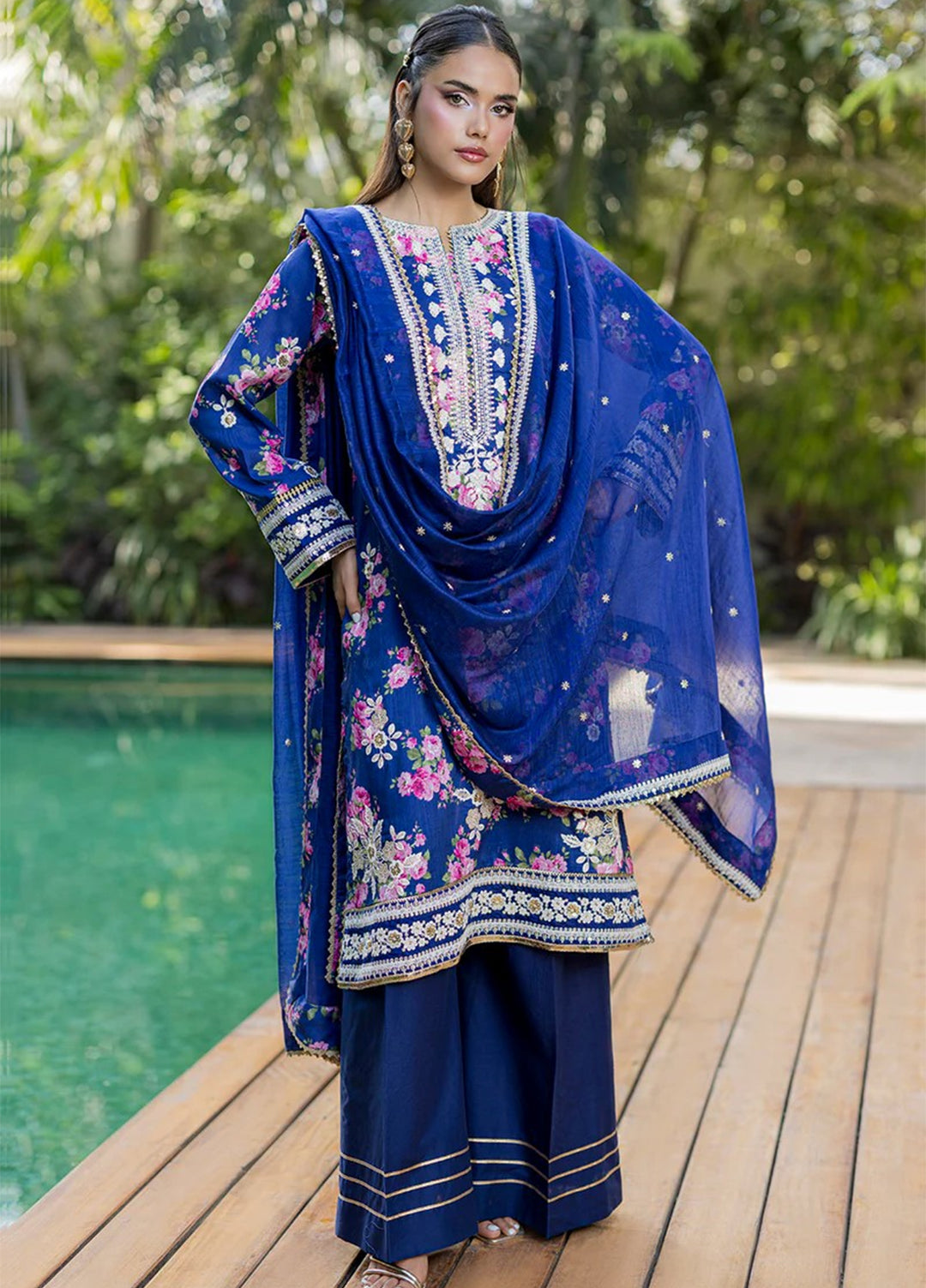 Zellbury Unstitched Embroidered Monark 3 Piece Suit ZB26UVIII WUS26E30519 - Casual Collection