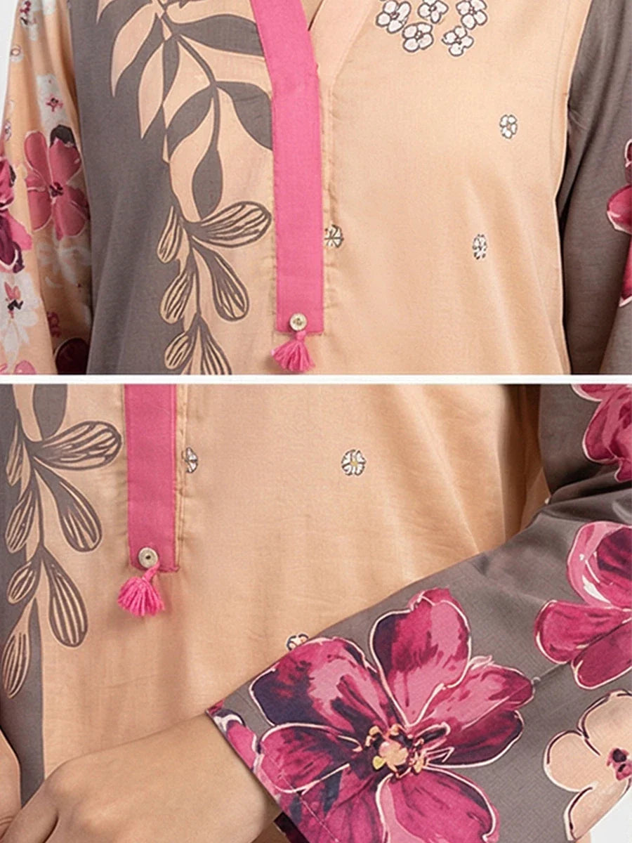 Salitex Women Solids Cambric 1 Piece Shirt CPS23DL028 - Summer Collection