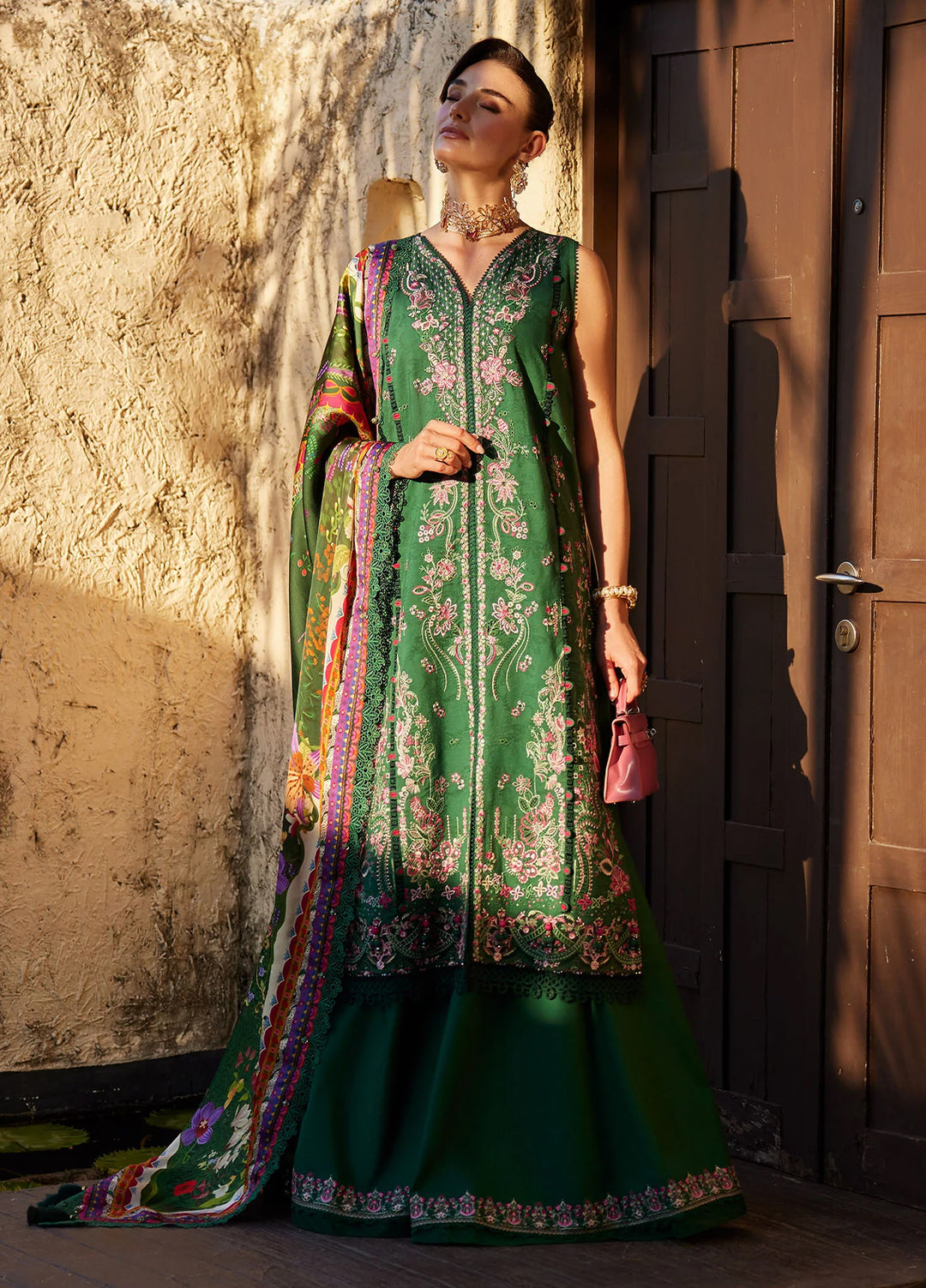 Ariya by Kanwal Malik Unstitched Embroidered Luxury Lawn 3 Piece Suit KM26UA D-8 SERENA - Summer Collection