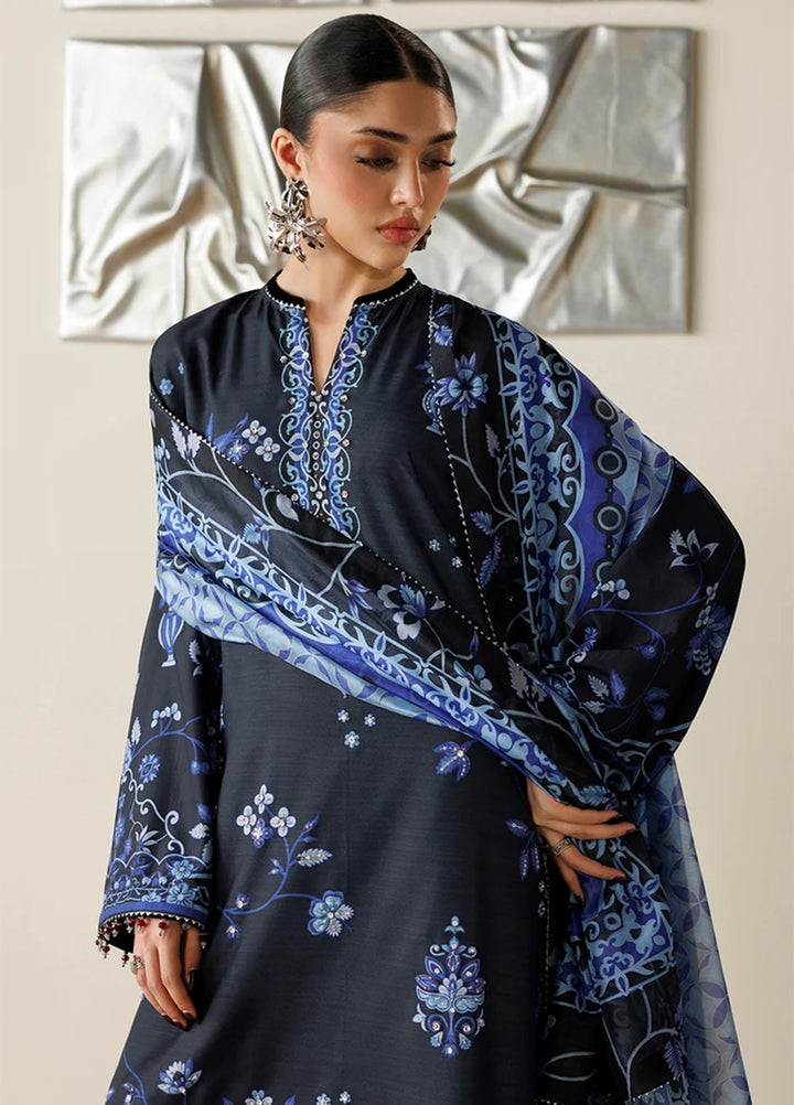 Orlina by Jazmin Unstitched Printed Rawsilk 3 Piece Suit JZ26UO OR26-D05 - Festive Collection