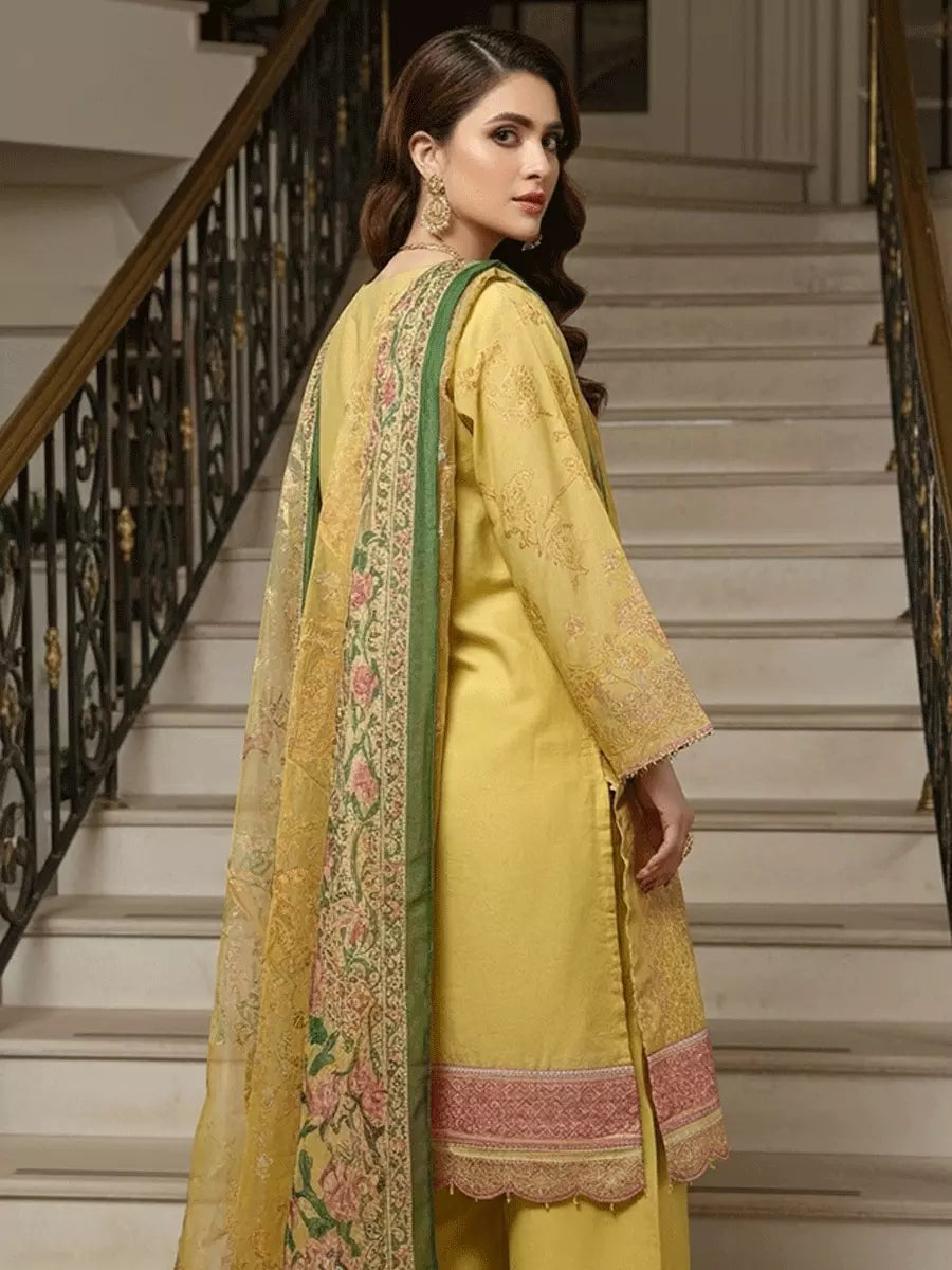 Salitex Women Embroidered Cotton 3 Piece Suit SPL3PEF121 - Summer Collection