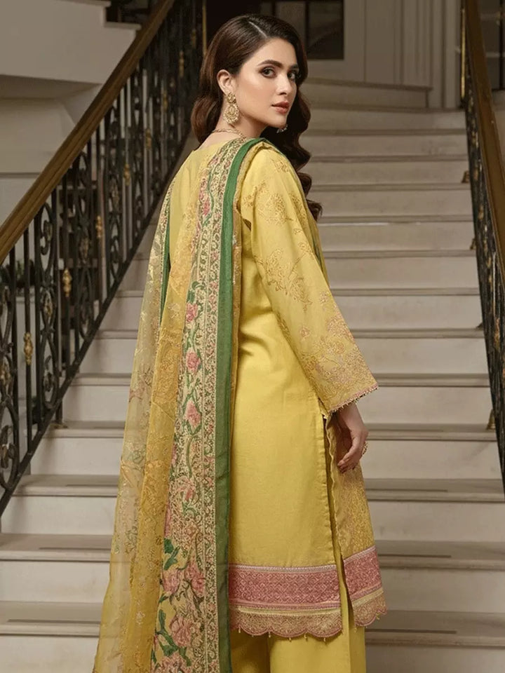 Salitex Women Embroidered Cotton 3 Piece Suit SPL3PEF121 - Summer Collection