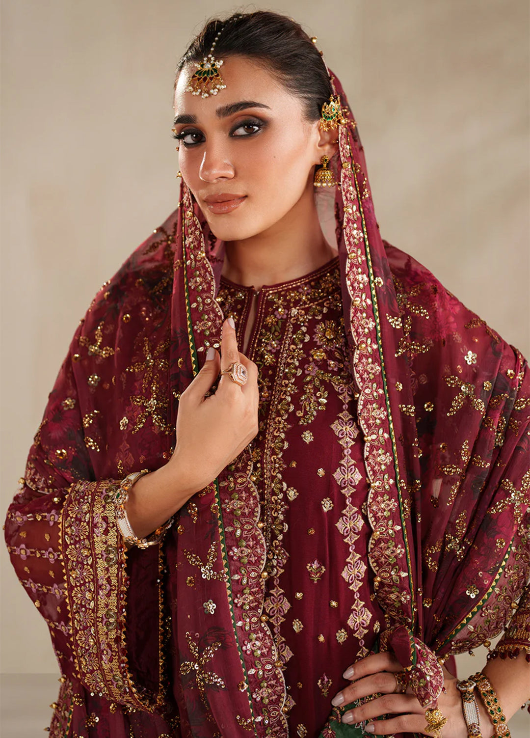 Chantelle by Baroque Unstitched Embroidered Chiffon 3 Piece Suit BQ26UCF UF-4367 - Festive Collection
