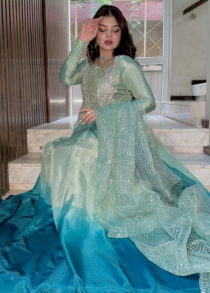 Maria Osama Khan Pret Embroidered Raw Silk 2 Piece Suit Aazure
