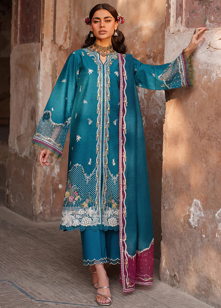 Suroor by Bin Ilyas RTW Embroidered Jacquard Lawn 3 Piece Suit BI26PSL 243B - Festive Collection