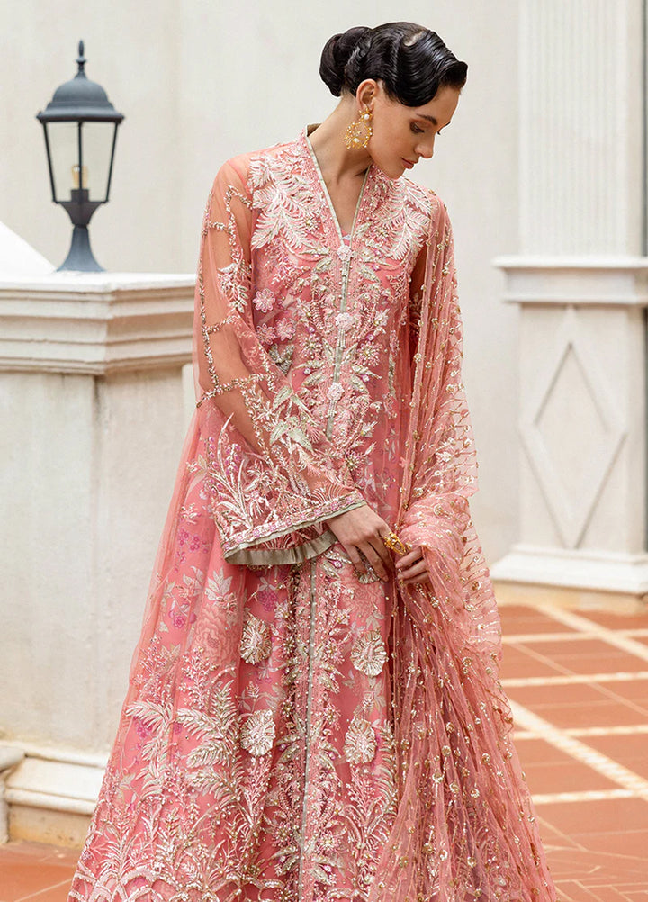 Inception by Mushq Embroidered Net Suits Unstitched 4 Piece MQ25IW D-06 Wings Of Desire - Wedding Collection