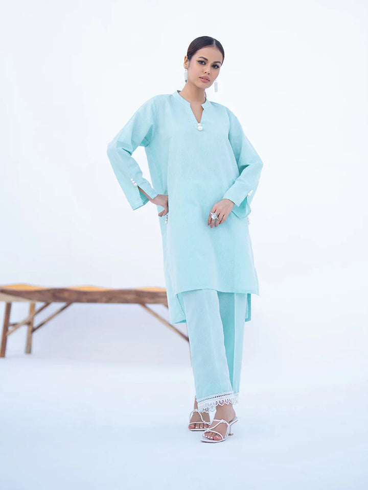 Salitex Women Solids Khaddar 2 Piece Suit SPW6BS129 - Winter Collection