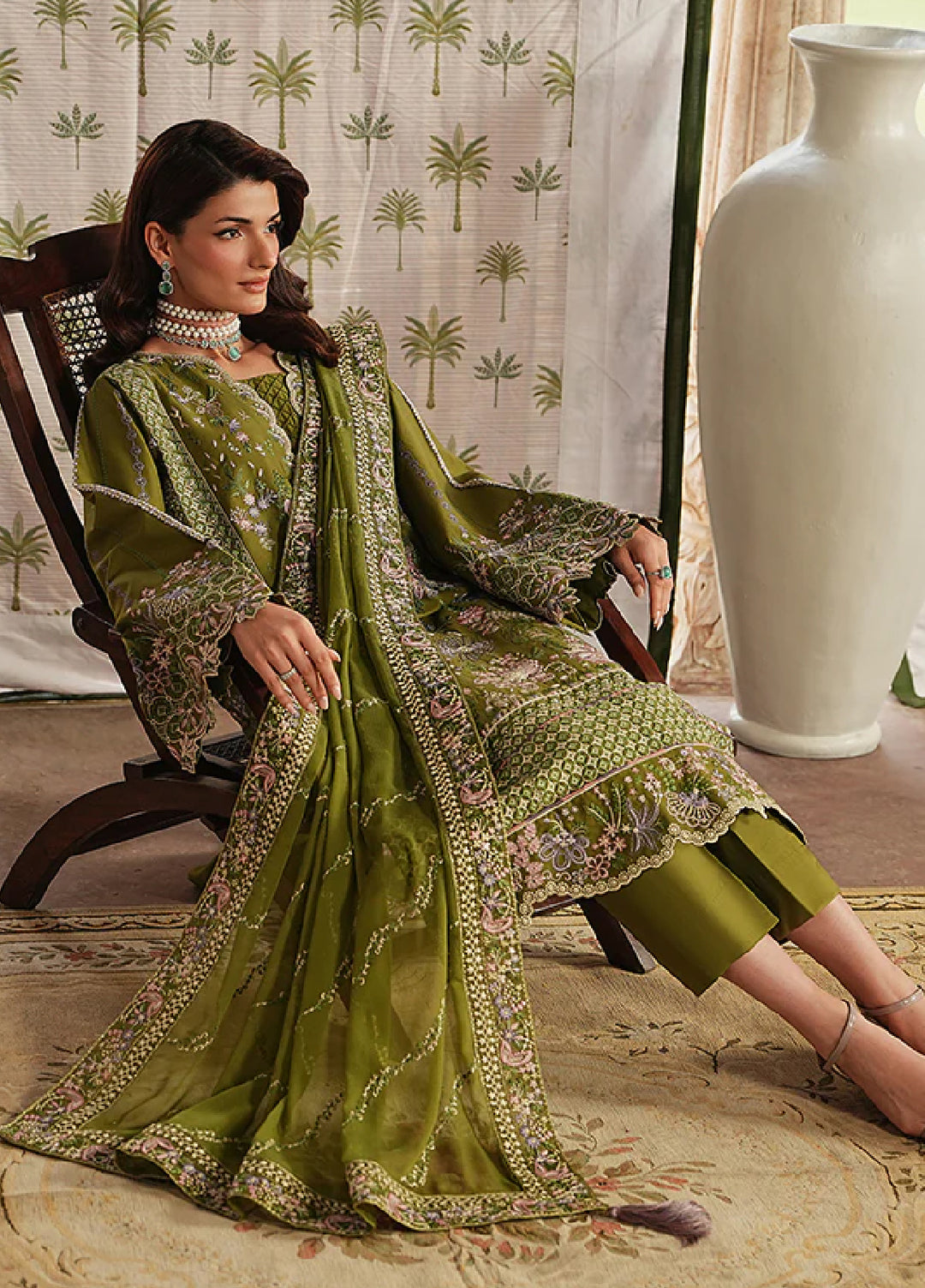 Gulaal Unstitched Embroidered Luxury Lawn 3 Piece Suit GL26USL LUMEVA LL-18 - Festive Collection