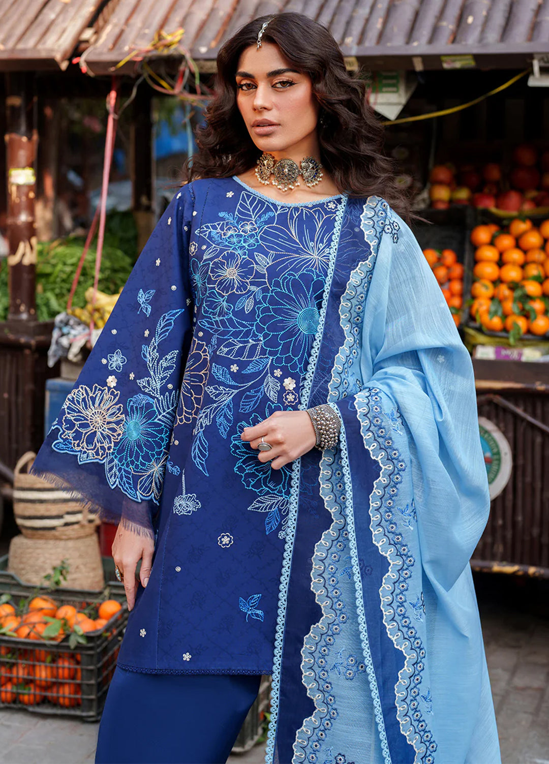 Suroor by Bin Ilyas RTW Embroidered Jacquard Lawn 3 Piece Suit BI26PSL 244B - Festive Collection