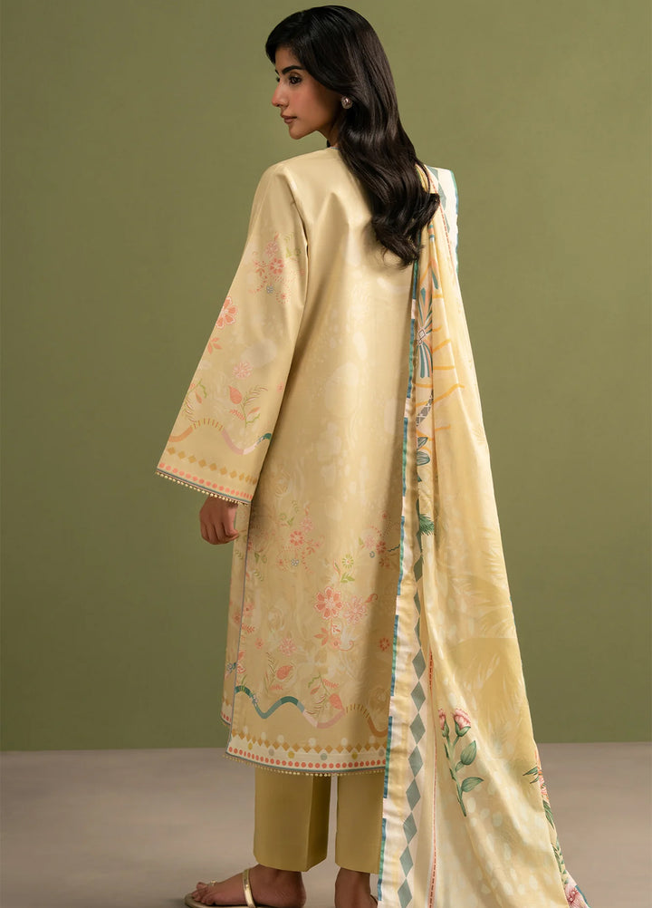 Afsanah by Seran Unstitched Embroidered Lawn 3 Piece Suit SN26UAL D-6 Sina - Summer Collection