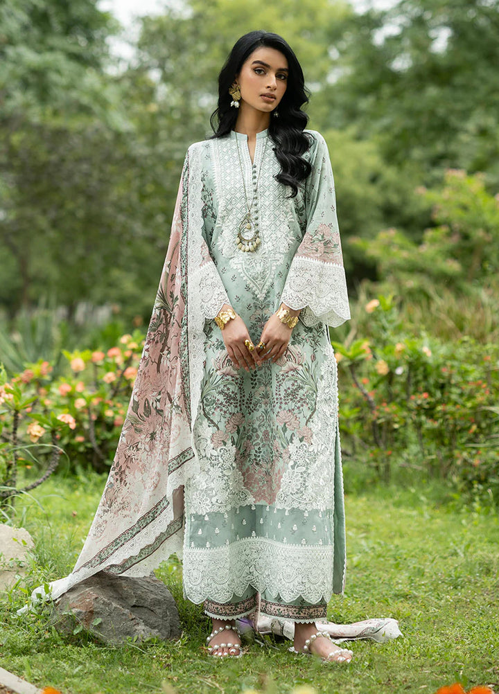 Zainab Chottani Unstitched Embroidered Lawn 3 Piece Suit ZC26ULE Ivie 13 - Eid Collection