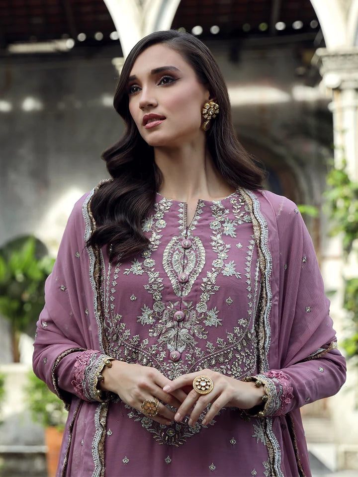 Salitex Women Embroidered Chiffon 3 Piece Suit UNS24CH006 - Summer Collection
