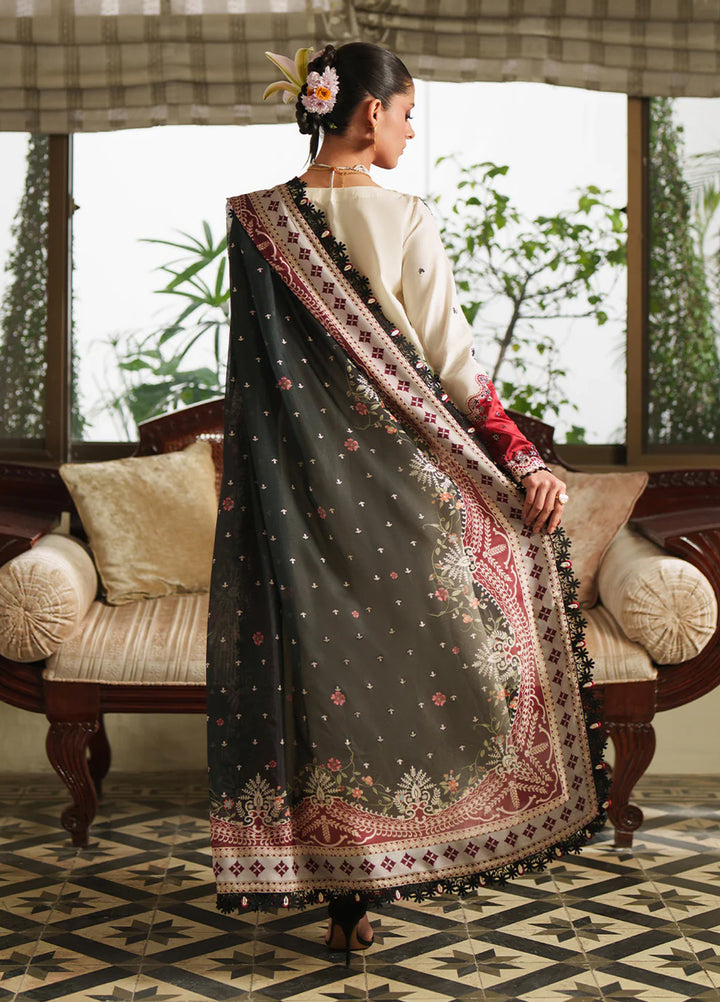 Heritage Dore by Bin Ilyas Unstitched Embroidered Lawn 3 Piece Suit BI26UHD 17-1A - Summer Collection