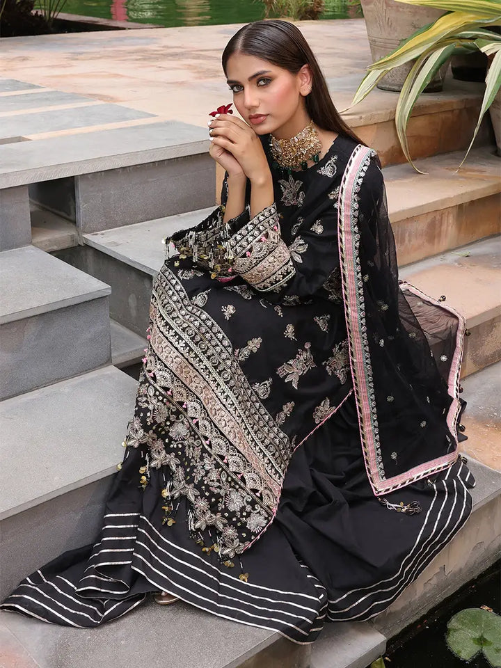 Salitex Women Embroidered Yarn Dyed 3 Piece Suit SUNS24NO006 - Summer Collection