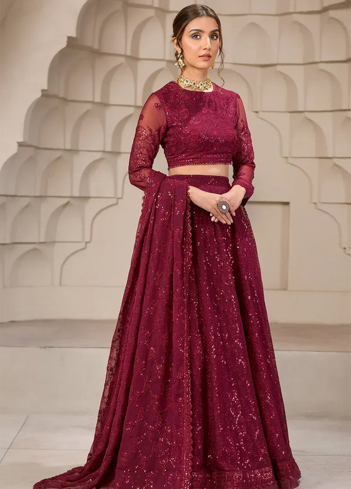 Falak by Zarif Embroidered  Suits Unstitched 3 Piece ZR25UF ZF-07 Berria - Festive Collection