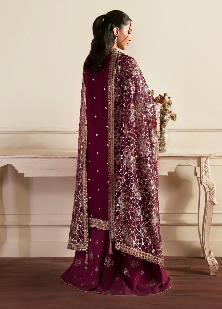 Sirayya by Zarif Unstitched Embroidered Chiffon 3 Piece Suit ZR26US ARASH 08 - Wedding Collection