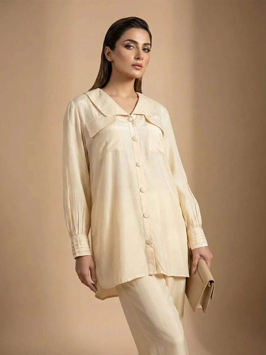 Salitex Women Solids Crepe 2 Piece Suit WP7L2PBC051-A - Summer Collection