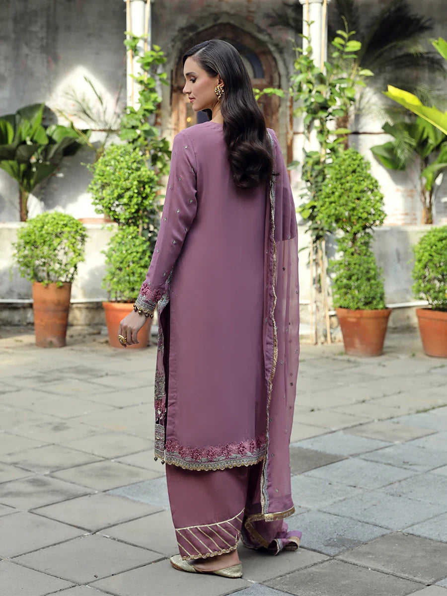 Salitex Women Embroidered Chiffon 3 Piece Suit UNS24CH006 - Summer Collection
