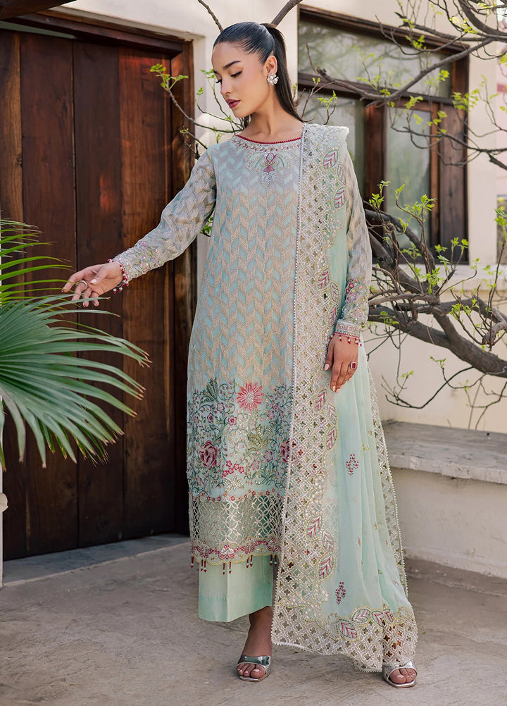 Heirloom by Daria Unstitched Embroidered Chiffon 4 Piece Suit DC26UCH DA-55 - Festive Collection