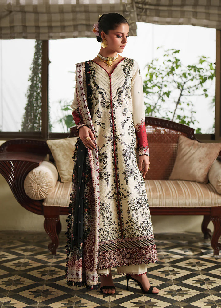Heritage Dore by Bin Ilyas Unstitched Embroidered Lawn 3 Piece Suit BI26UHD 17-1A - Summer Collection