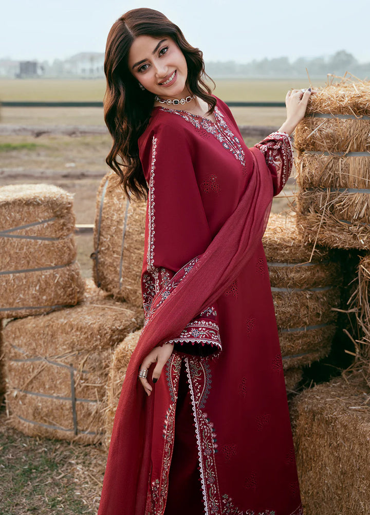 Mahveen by Izel Unstitched Embroidered Lawn 3 Piece Suit Bahaar - Eid Collection