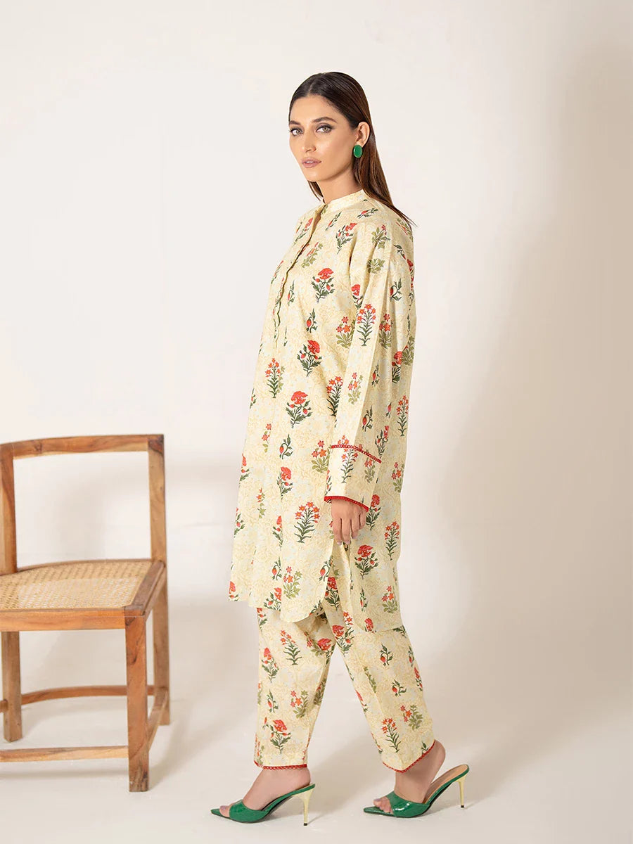 Salitex Women Printed Cambric 2 Piece Suit WRS2BA24AL117 - Summer Collection