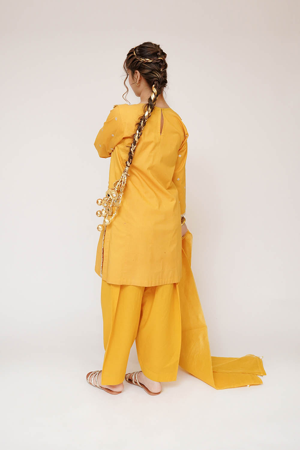 Senorita Girls RTW Embroidered Cotton 3 Piece Suit GAD-03415 Eid Collection
