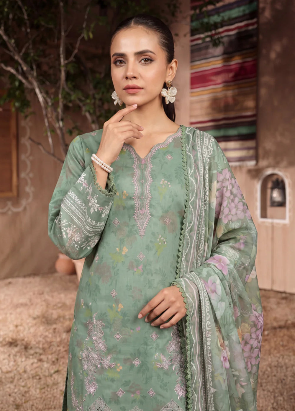 Rangkari by Ayleen Unstitched Embroidered Lawn 3 Piece Suit AY26ULR Rangrez - Eid Collection