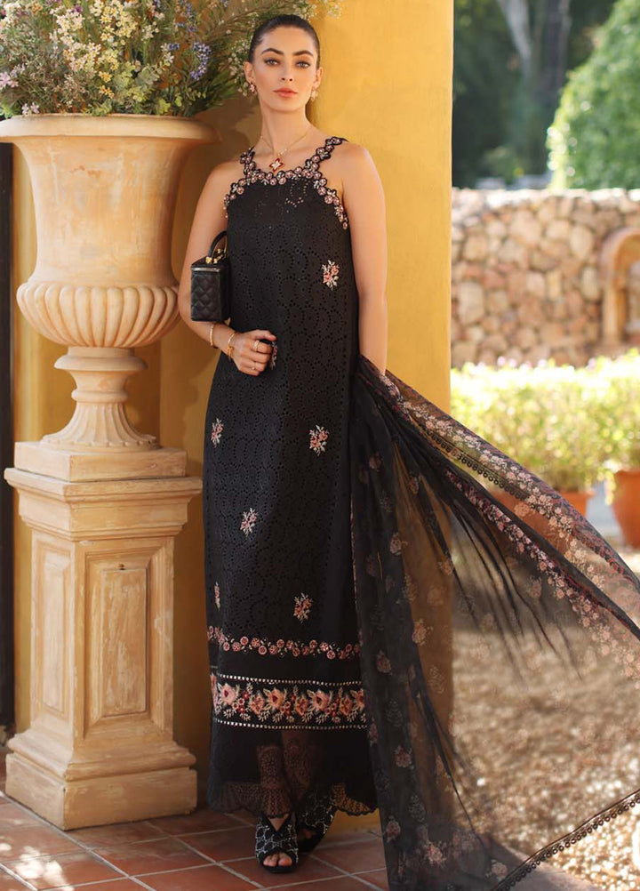 Noor by Saadia Asad Unstitched Embroidered Luxury Lawn 3 Piece Suit SA26UNL D5B-LUNAIRA - Eid Collection