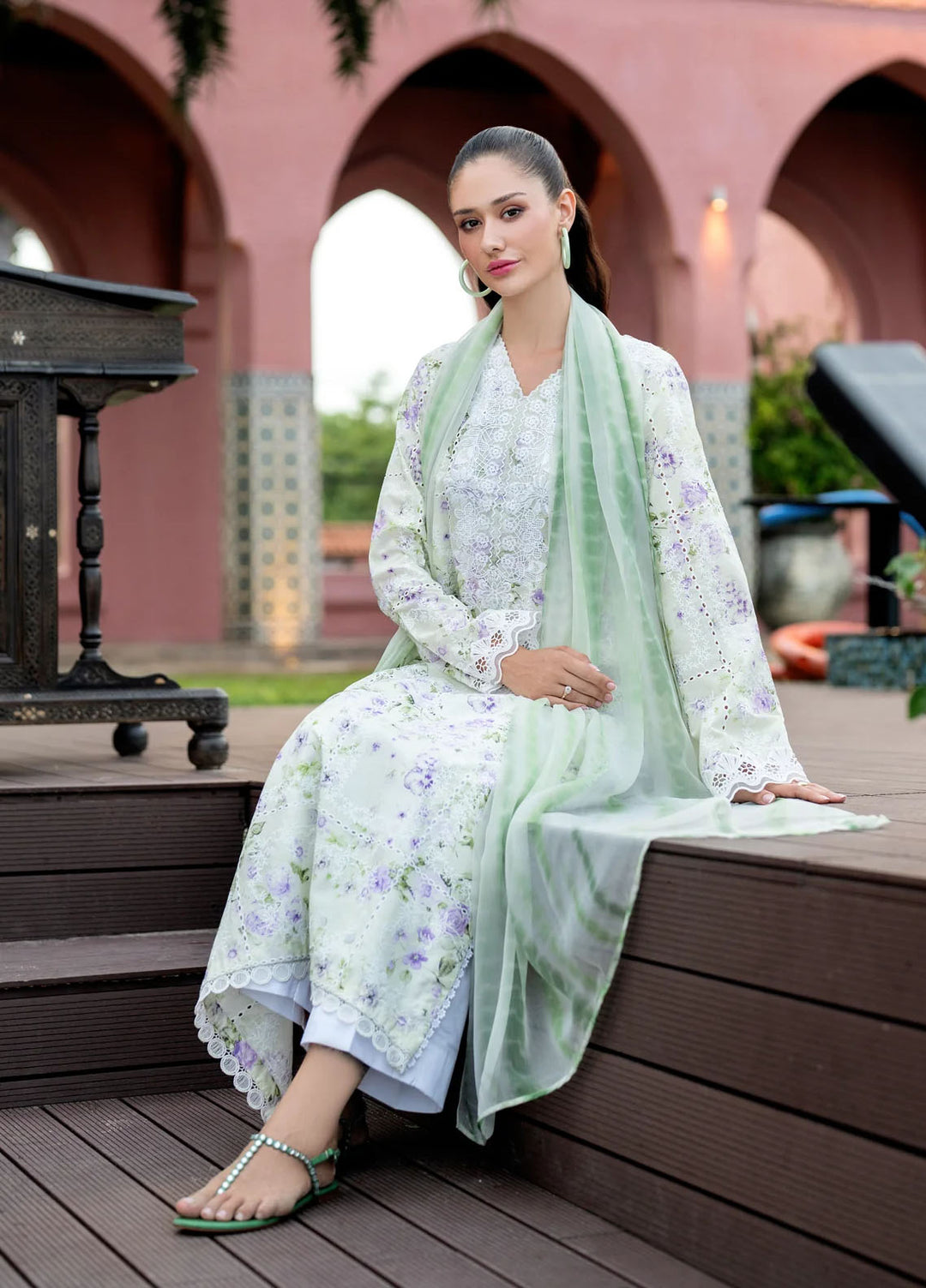 Xenia Formals Unstitched Embroidered Lawn 3 Piece Suit XE26ULS D-04 Navya - Summer Collection