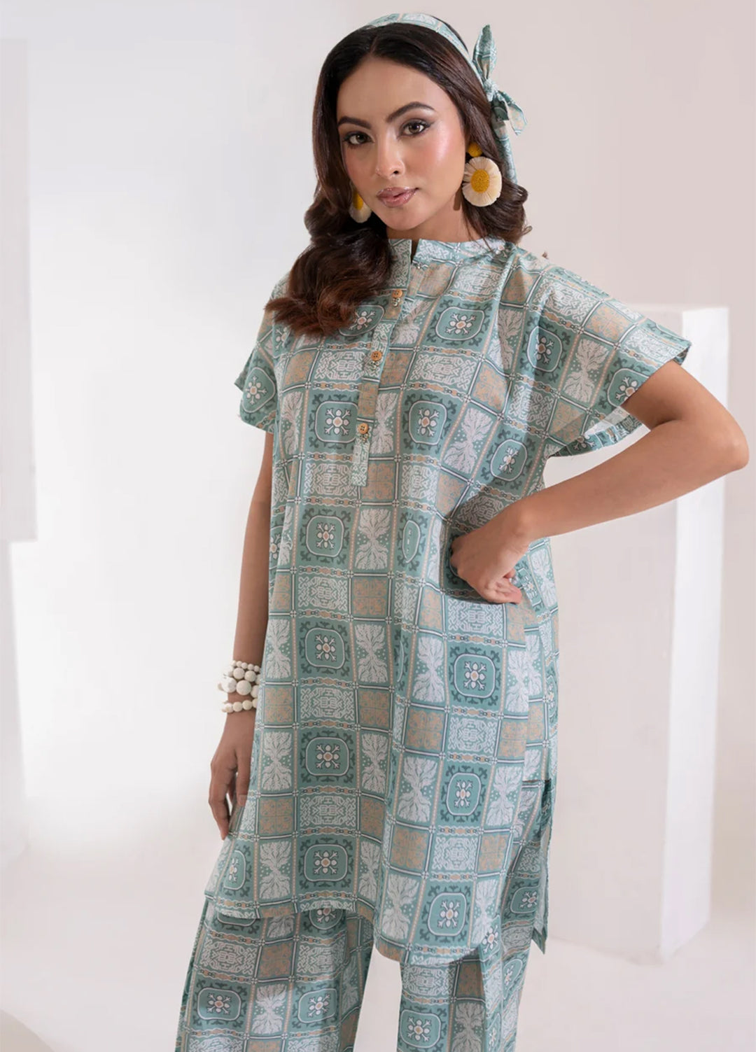 The Print Story by Shamooz RTW Printed Lawn 2 Piece Suit SHM26PL Mist I-L-008 - Casual Collection