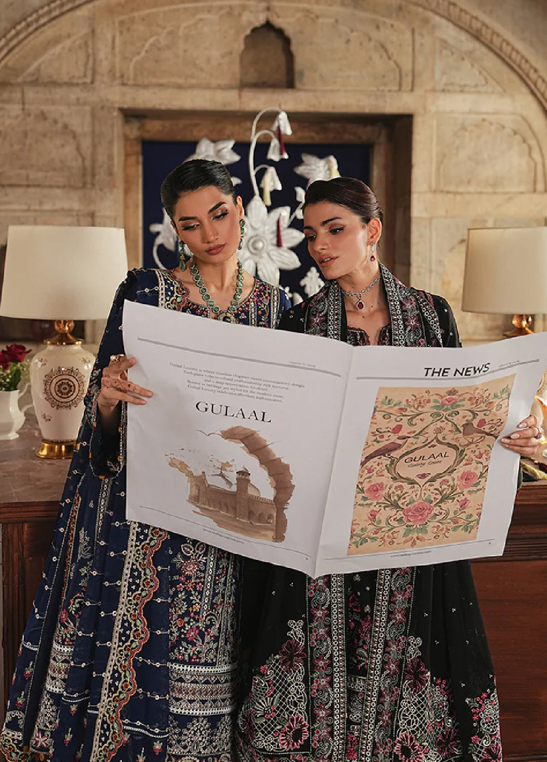 Gulaal Unstitched Embroidered Luxury Lawn 3 Piece Suit GL26USL AZIELE LL-13 - Festive Collection