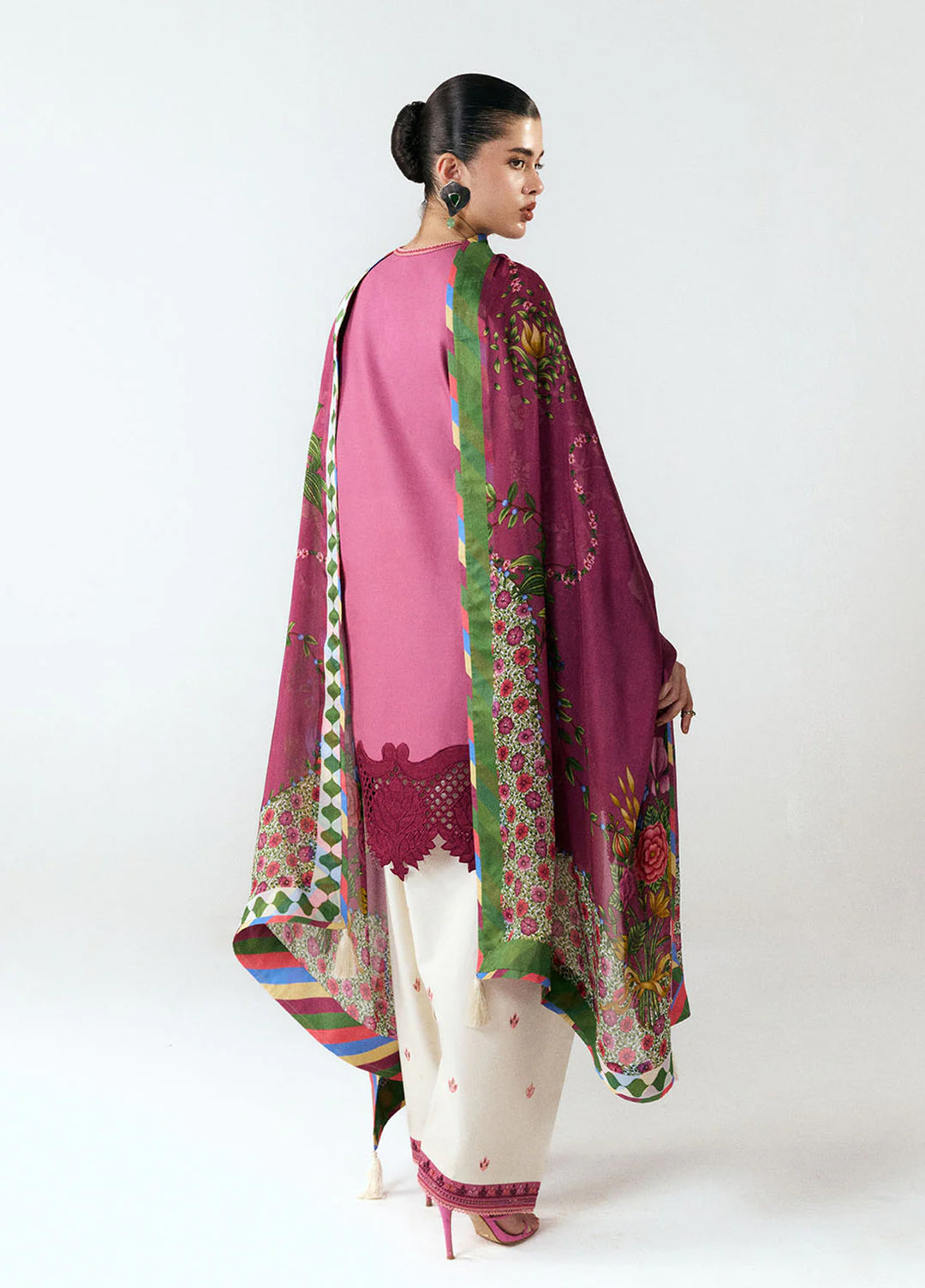 Jugnu by Hussain Rehar Unstitched Embroidered Cotton 3 Piece Suit HR26UCJ Yawi JUG-LD D#1282 - Eid Collection