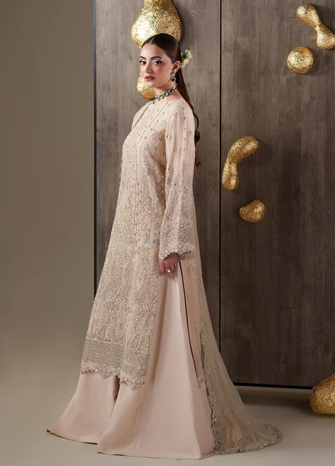 Nouvelle by Emaan Adeel Unstitched Embroidered Chiffon 3 Piece Suit EA26UNC Camallie - Festive Collection
