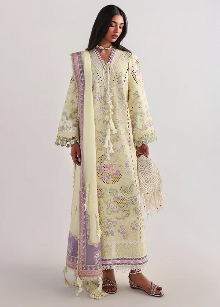 Suffuse Unstitched Embroidered Lawn 3 Piece Suit SSY26ULE Telya - Eid Collection