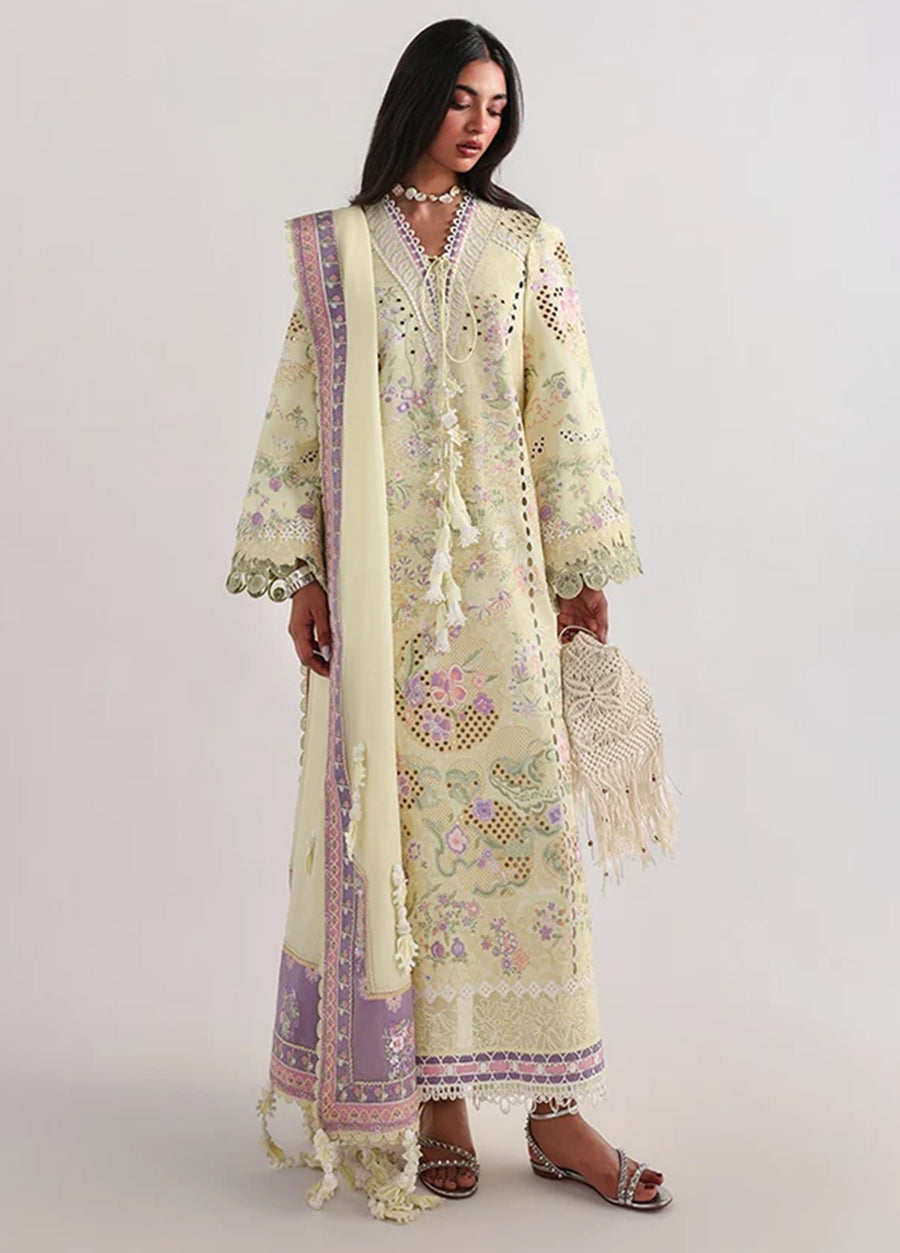 Colactions Icon Designer Embroidered Lawn Collection 2026 | Sanaulla Pakistan