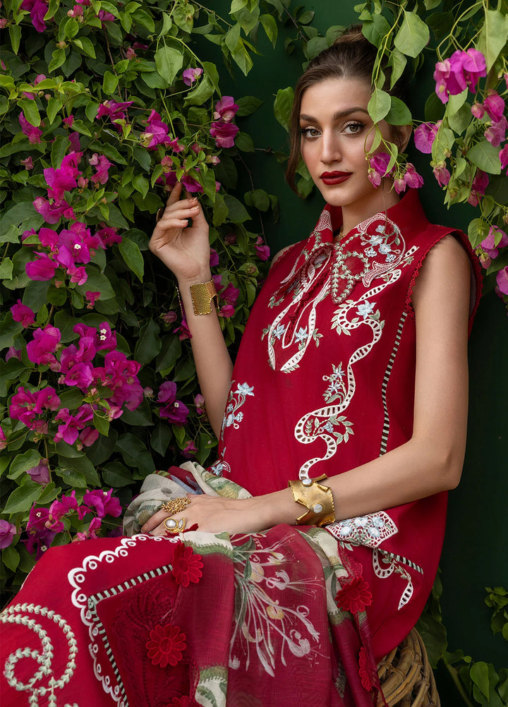 Bloom by Saira Shakira Unstitched Embroidered Lawn 3 Piece Suit SSR26ULB ELISE-05B - Eid Collection