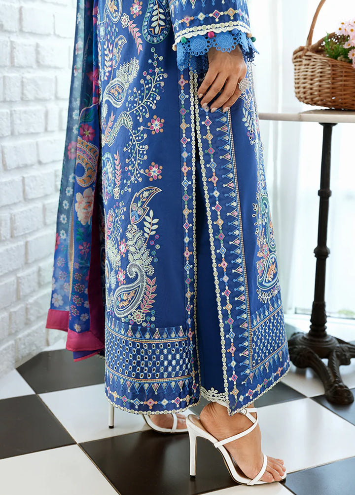 AMoi by Mushq Unstitched Embroidered Luxury Lawn 3 Piece Suit MU26AHL D-5 Moonlit Dreams - Summer Collection