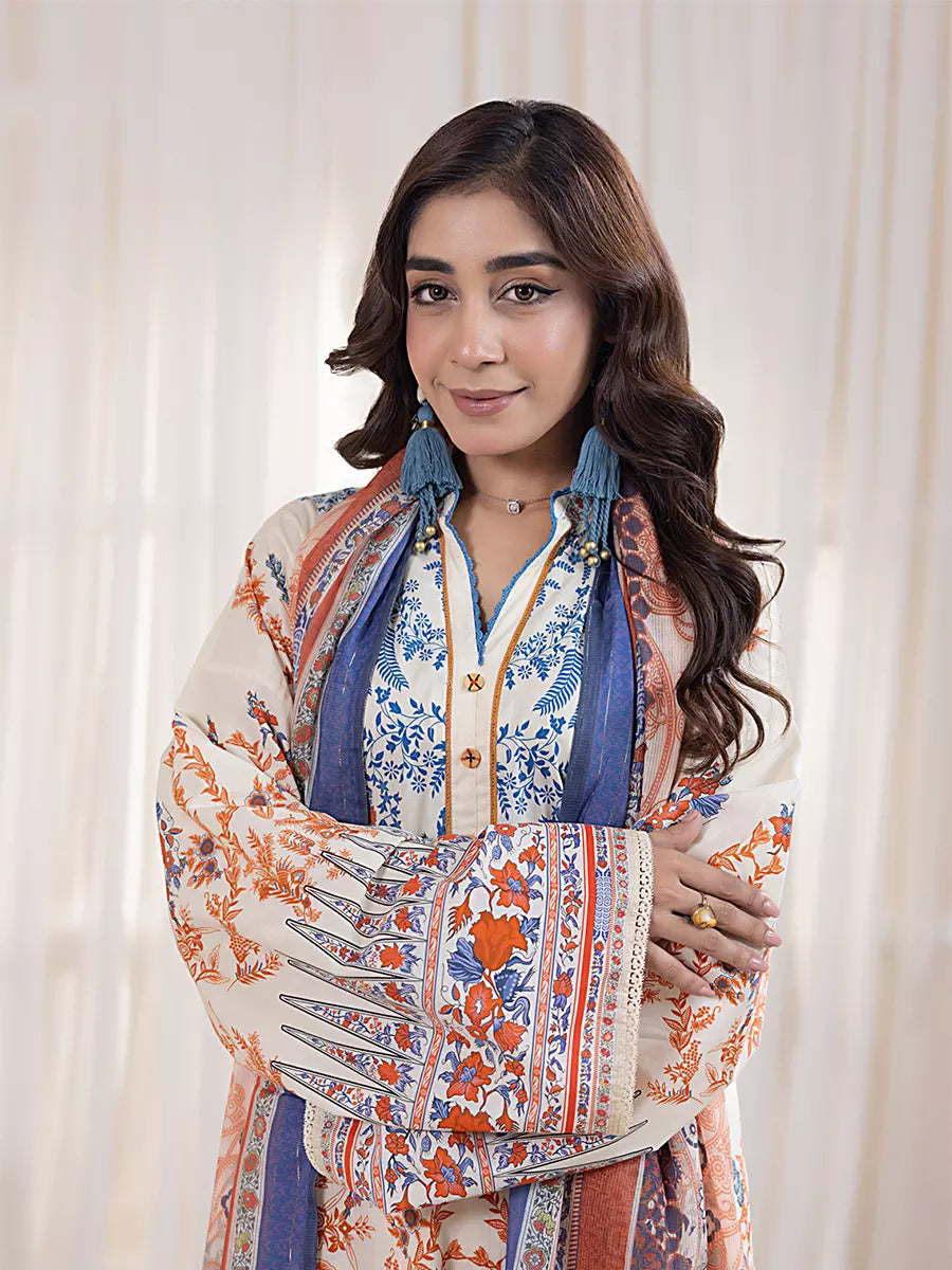 Salitex Women Printed Cambric 2 Piece Suit WRS3BA24AL121) - Summer Collection