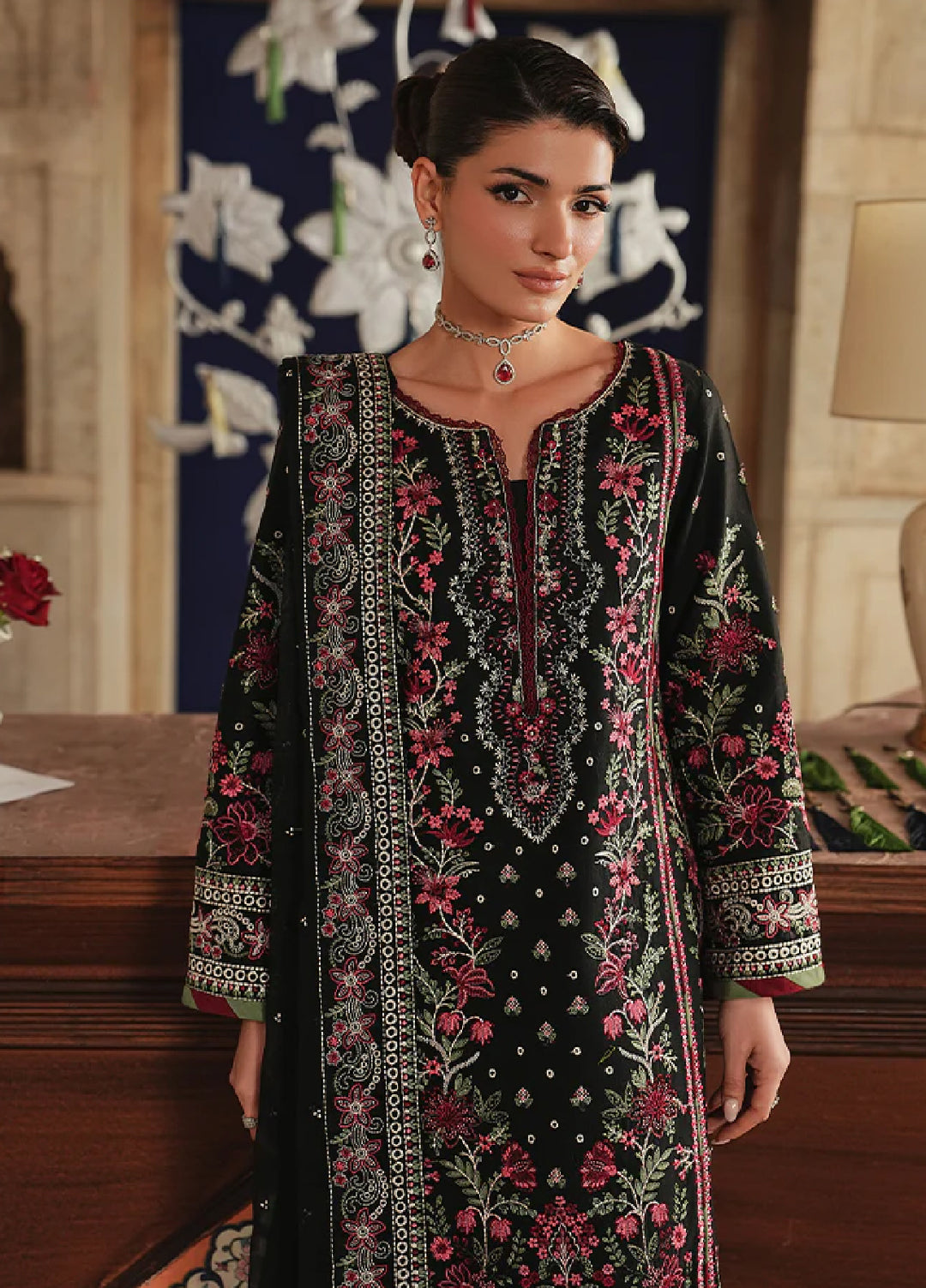 Gulaal Unstitched Embroidered Luxury Lawn 3 Piece Suit GL26USL AZIELE LL-13 - Festive Collection