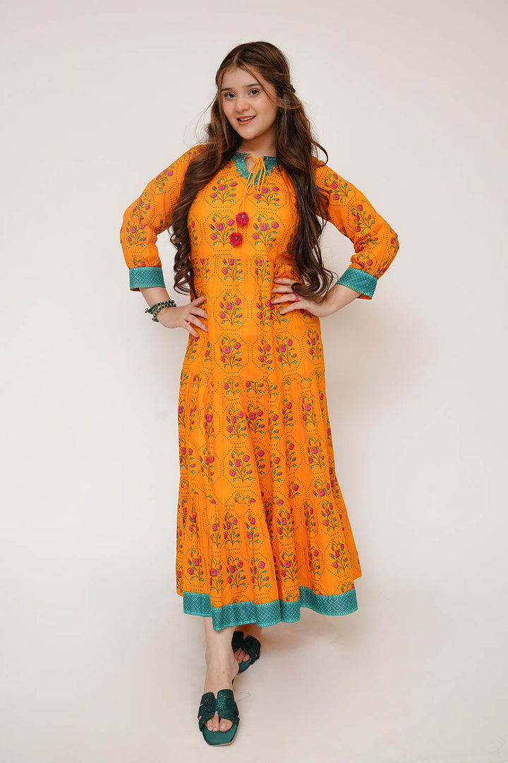 Senorita Girls RTW Printed Lawn Cotton 1 Piece Suit GAA-03477 Eid Collection