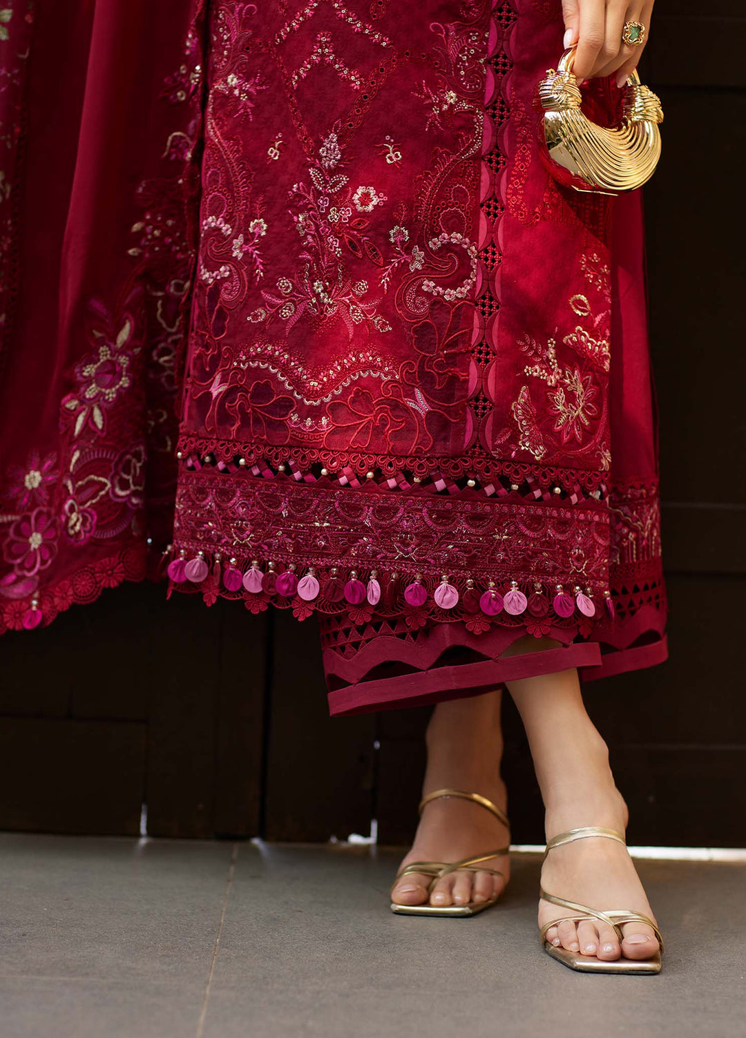 Ariya by Kanwal Malik Unstitched Embroidered Luxury Lawn 3 Piece Suit KM26UA D-5 SAFA - Summer Collection