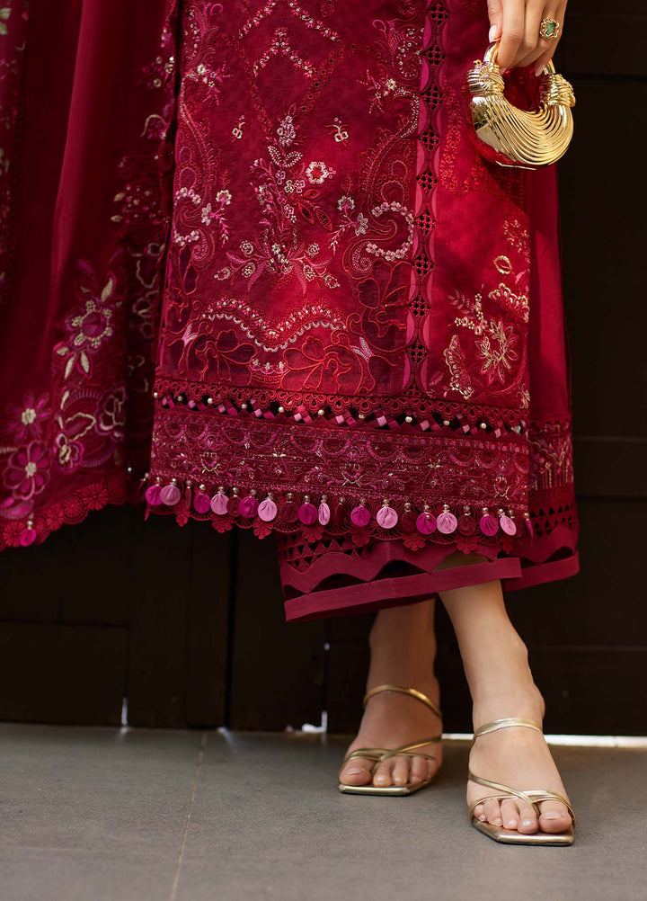 Ariya by Kanwal Malik Unstitched Embroidered Luxury Lawn 3 Piece Suit KM26UA D-5 SAFA - Summer Collection